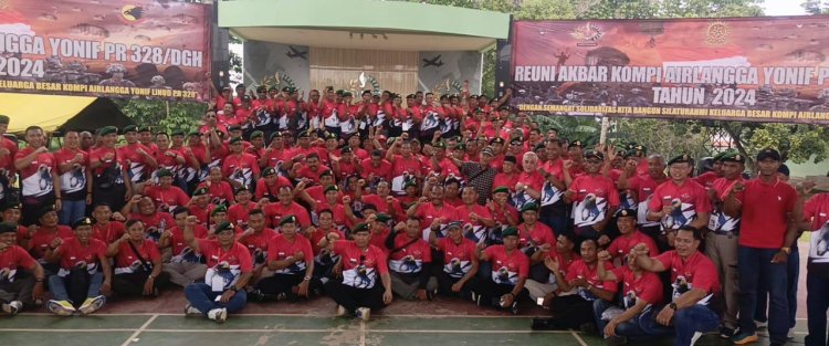 Reuni Akbar Kompi Airlangga Yonif PR 328/DGH Tahun 2024
