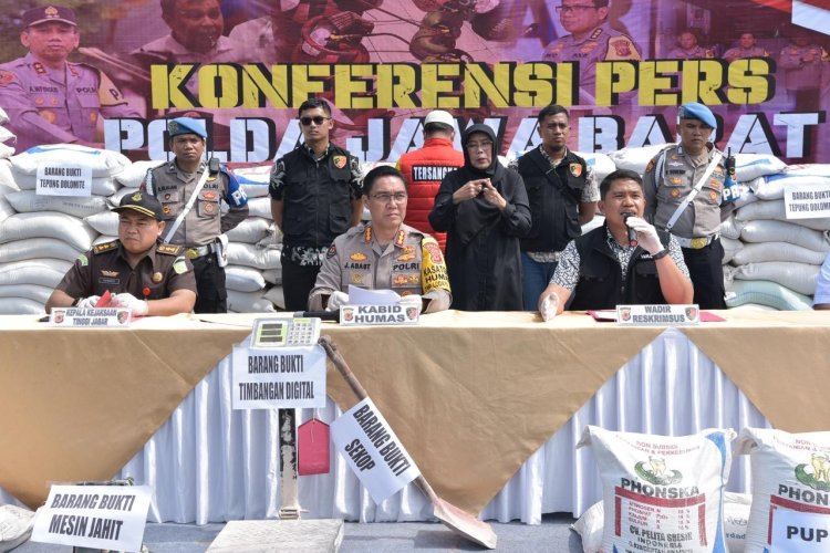 Ditreskrimsus Polda Jawa Barat berhasil mengungkap praktik ilegal produksi pupuk palsu