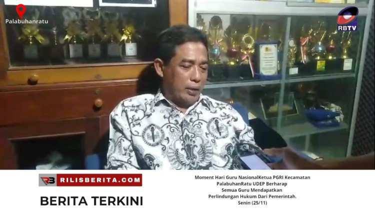 Ketua PGRI Palabuhanratu Pimpin Peringatan Hari Guru Nasional dengan Semangat Dedikasi dan Harapan Perlindungan Hukum