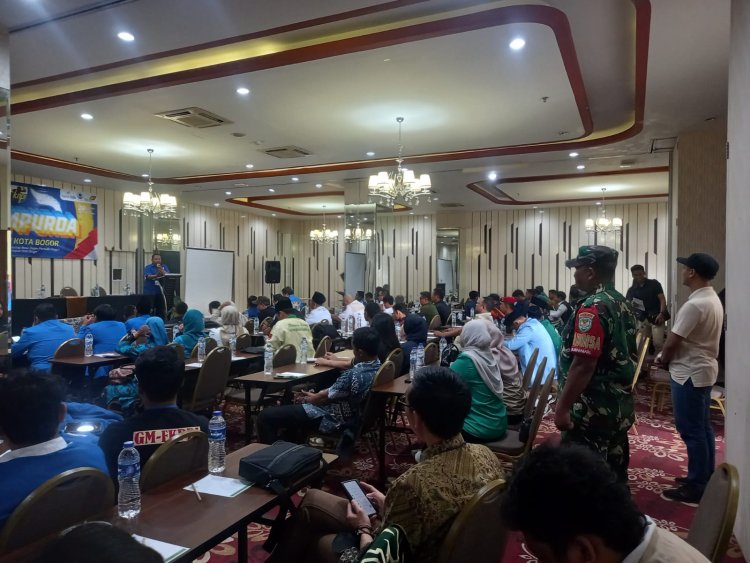 Babinsa Koramil 06-02/Bogor Selatan Monitoring Kegiatan RAPIMPURDA DPD KNPI Kota Bogor