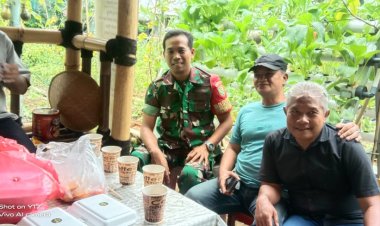 Babinsa Koramil 06-06/Tanah Sareal Laksanakan Komsos Bersama KWT Wijaya Kusuma
