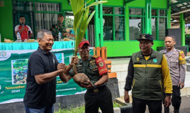 Koramil 2209/Lengkong Adakan Program Penghijauan di Wilayah Kecamatan Lengkong