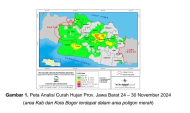 Sepekan Bogor Raya Dilanda Hujan, Ini Penjelasan BMKG