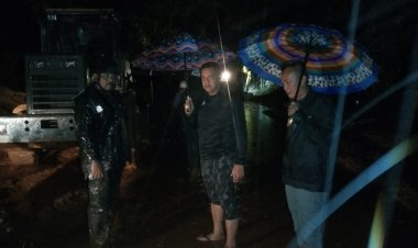 Aksi Tanggap Darurat Dandim 0622/Kab. Sukabumi Beserta Jajaran Di Lokasi Bencana Alam