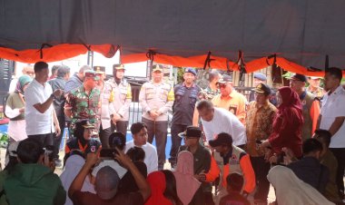 Kunjungan Kerja Wakil Presiden RI di Lokasi Bencana Kabupaten Sukabumi