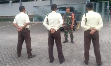 Babinsa Koramil 06-02/Bogor Selatan Laksanakan Bintahwil Bersama Security SMP