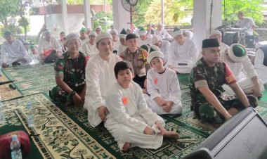 Babinsa Koramil 06-05/Bogor Utara Dampingi Danramil Hadiri Giat Maulid Nabi SAW 1445 H