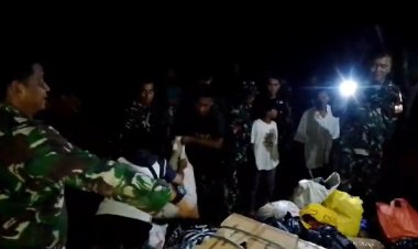 Danrem 061/SK Bertubi-tubi Salurkan Bantuan untuk Korban Banjir di Kampung Ciloma, Surade