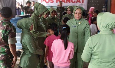 Penyaluran Bansos dari Dharma Pertiwi dan IKKT Wira Anggini untuk Korban Bencana Alam