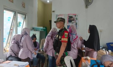 Babinsa Koramil 06-02/Bogor Selatan Laksanakan Pendampingan dan Pemantauan Kegiatan Posyandu dan Posbindu
