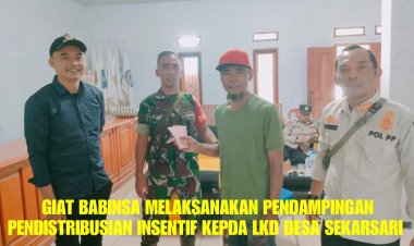 Babinsa Koramil 2213/Jampangkulon Aktif Kawal Kegiatan Masyarakat dan Pemulihan Pasca Bencana