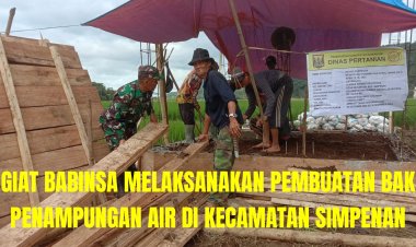 Babinsa Koramil 22-02/Palabuhanratu Laksanakan Karya Bakti Bersama Warga