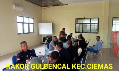 Koramil 2215/Ciemas Laksanakan Rakor Gulbencal dan Kegiatan Karya Bakti