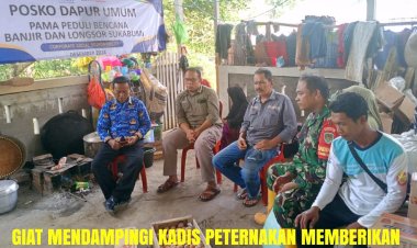 Koramil 2201/Palabuhanratu Laksanakan Pendampingan dan Kegiatan Bansos di Kecamatan Pabuaran