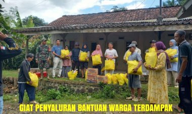 Pendistrubusian Bantuan Logistik Dampak Bencana Alam di Desa Bojongjengkol