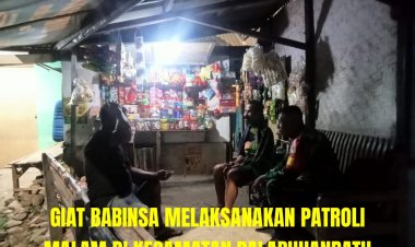 Babinsa Buniwangi Gelar Patroli Malam untuk Tingkatkan Keamanan Wilayah