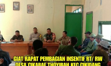 Babinsa Hadiri Pembagian Insentif Kepada Ketua RT/RW di Wilayah Binaan