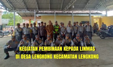 Pembinaan Linmas Desa Lengkong oleh Serma Harun Babinsa