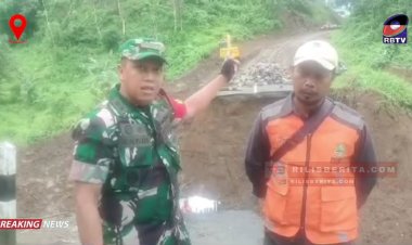 Dandim 0622/Kabupaten Sukabumi Tinjau Pengerjaan Jembatan di Desa Sangga Wayang