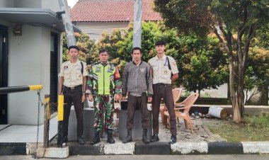 Babinsa Koramil 06-05/Bogor Utara Gelar Komunikasi Sosial dengan Petugas Keamanan Perumahan TBR