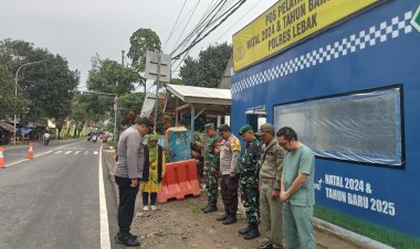 Polsek Wanasalam Gelar Apel Pagi Pos Pam Wisata Pantai Tanjung Panto Ops LILIN MAUNG 2024