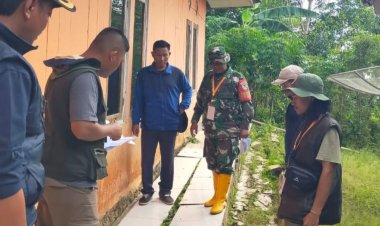 Koramil 2211/Sagaranten Lakukan Verifikasi dan Validasi Korban Bencana di Desa Datarnangka