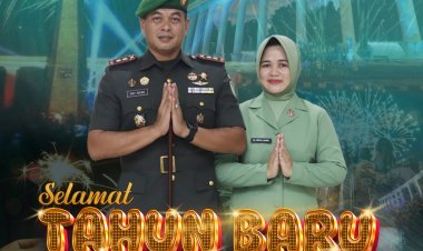 Dandim Bersama Keluarga Besar Kodim 0606/Kota Bogor Mengucapkan Selamat Tahun Baru 2025