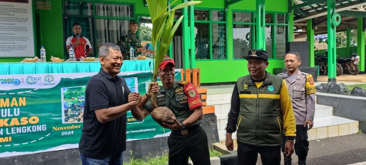 Koramil 2209/Lengkong Adakan Program Penghijauan di Wilayah Kecamatan Lengkong