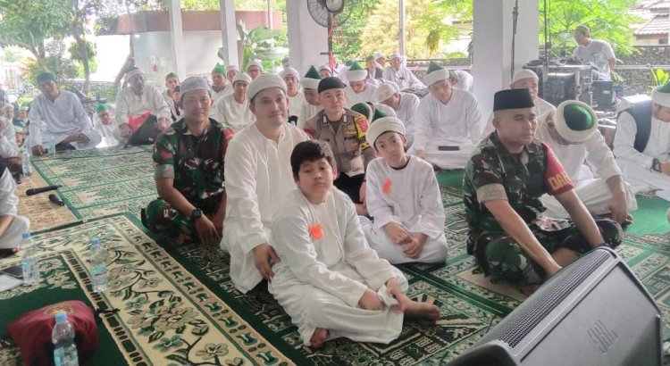 Babinsa Koramil 06-05/Bogor Utara Dampingi Danramil Hadiri Giat Maulid Nabi SAW 1445 H
