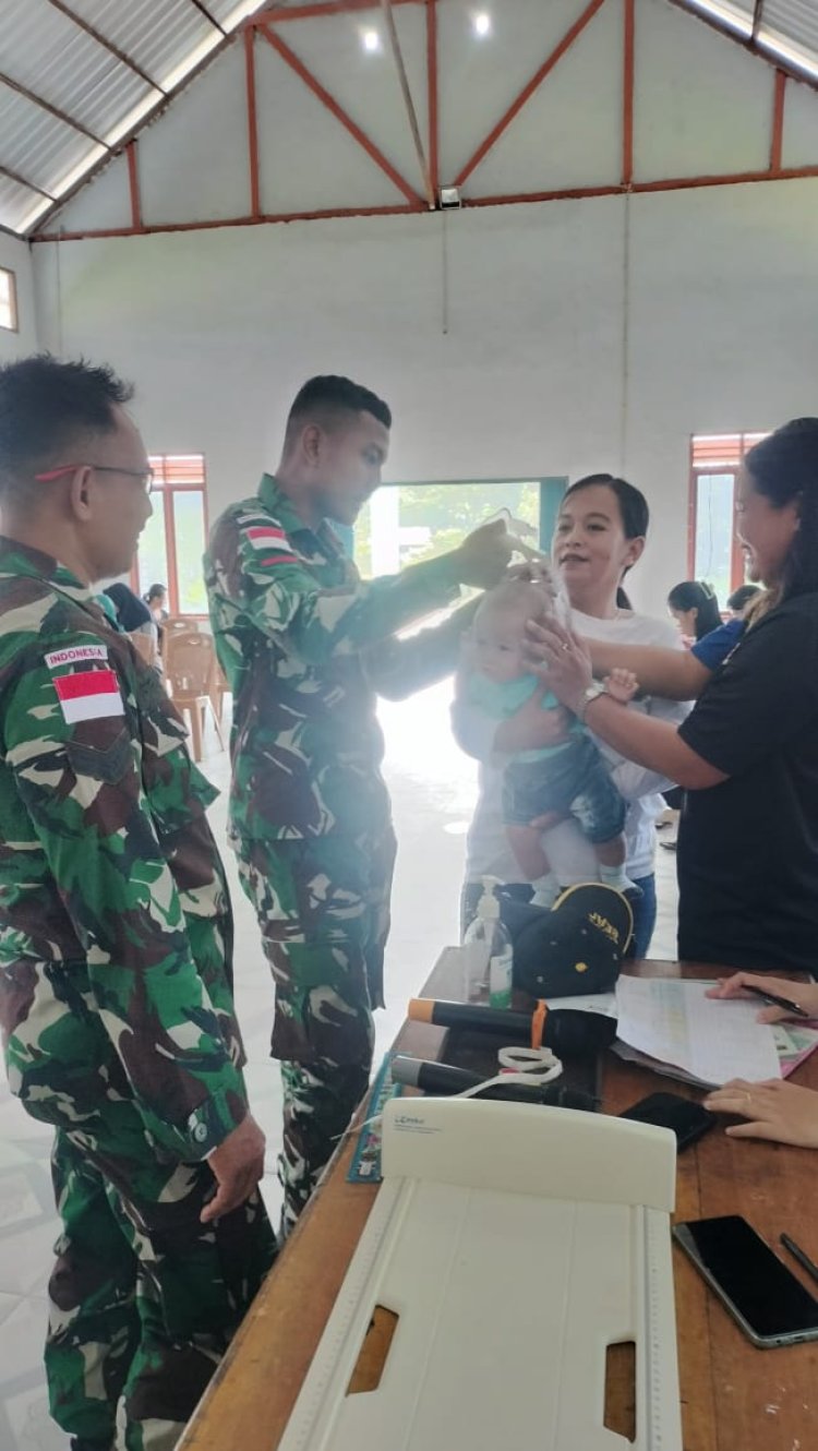 Posyandu Satgas Yonzipur 5/ABW, Balita Sehat, Cerdas dan Ibu Bahagia