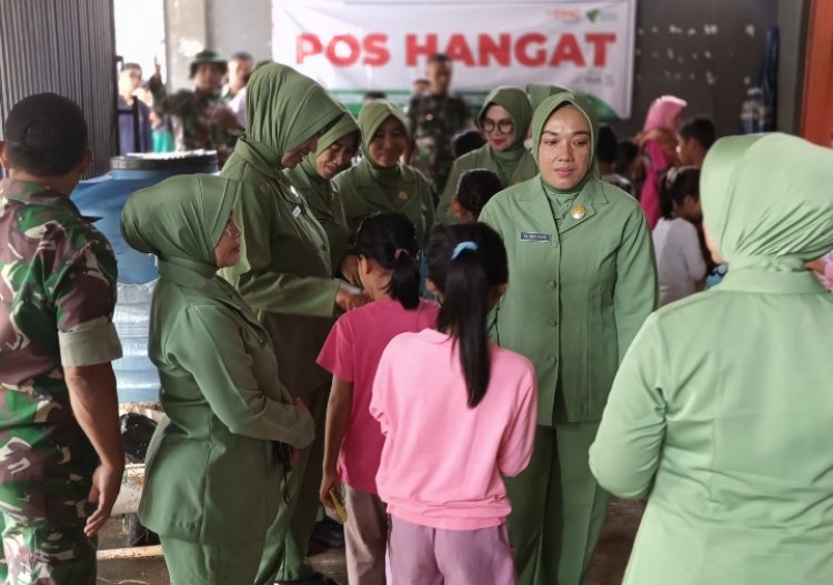 Penyaluran Bansos dari Dharma Pertiwi dan IKKT Wira Anggini untuk Korban Bencana Alam