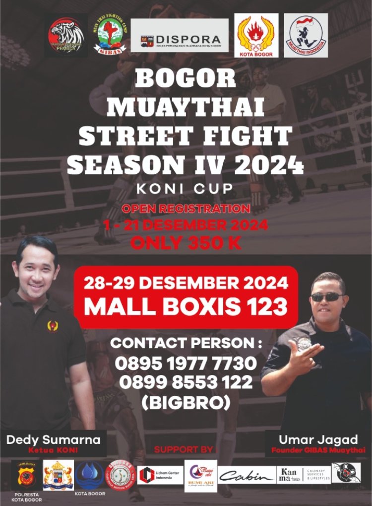 BOGOR MUAYTHAI STREET FIGHTER SEASON IV 2024 – KONI CUP