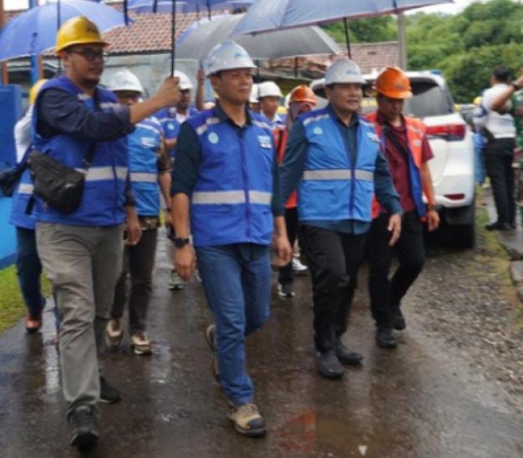 Kunjungan kerja pj bupati bogor ke pengelolaan air Bersih di PDAM ciburial