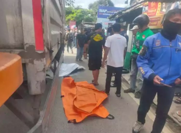 Kecelakaan Maut di Ciawi, Seorang Penumpang Sepeda Motor Tewas Terlindas Truk