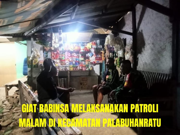Babinsa Buniwangi Gelar Patroli Malam untuk Tingkatkan Keamanan Wilayah