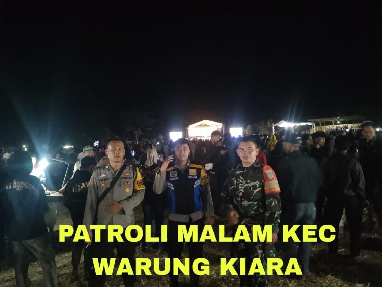 TNI-POLRI Bersinergi Jaga Keamanan Lingkungan Laksanakan Patroli