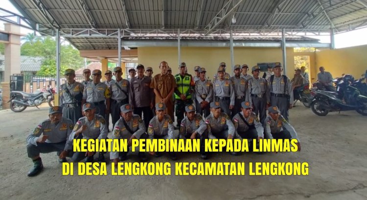 Pembinaan Linmas Desa Lengkong oleh Serma Harun Babinsa