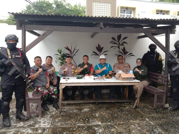 Pastikan Perayaan Natal Berjalan Aman, Dandim 0622/Kab. Sukabumi Pantau Sejumlah Gereja
