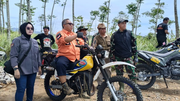 Dandim 0622/Kab Sukabumi Bersama Bupati Tinjau Lokasi Rencana Relokasi Rumah Warga Terdampak Bencana Alam