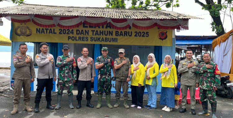Komandan Kodim 0622/Kabupaten Sukabumi Pastikan Keamanan Liburan di Pantai Karang Hawu