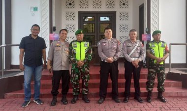 Babinsa Koramil 06-03/Bogor Timur Laksanakan Pengamanan Ibadah Tutup Tahun di Gereja Kristus