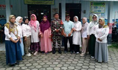 Babinsa Koramil 06-05/Bogor Utara Hadiri Kegiatan Posyandu Mekar