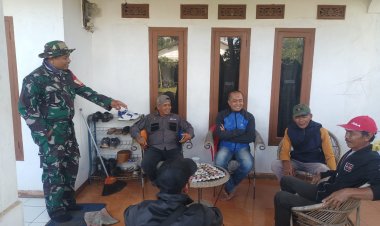 Koramil 2210/Pabuaran Laksanakan Kegiatan Komsos Bersama Warga