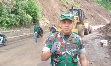Dandim 0622/Kab. Sukabumi Tinjau Lokasi Pergerakan Tanah di Cimapag