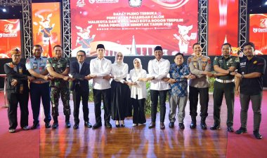 Rapat Pleno Penetapan Paslon, Pj Wali Kota Bogor Tekankan Sinergi Ke Depan