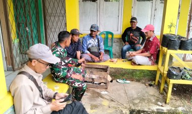 Koramil 2215/Ciemas Laksanakan Kegiatan KOMSOS Bersama Masyarakat Desa Mekarsakti