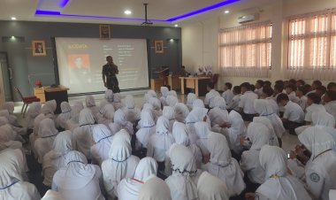 Koramil 0622-13/Jampangkulon Berikan Materi Wawasan Kebangsaan kepada Siswa MTsN Jampangkulon