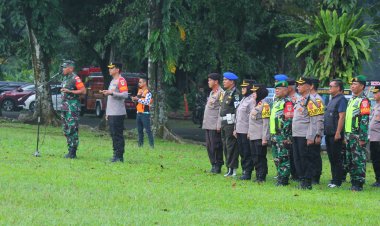 Dandim 0606/Kota Bogor Pimpin Apel Gabungan Pengamanan Kunjungan Kerja PM Jepang H.E Sigheru Ishiba dan H.E Yushiko Ishiba