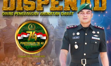 Dandim 0606/Kota Bogor Ucapkan Selamat HUT DISPENAD ke-74