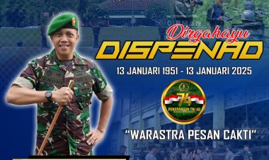 Dandim 0622/Kab. Sukabumi Mengucapkan Dirgahayu DISPENAD ke-74